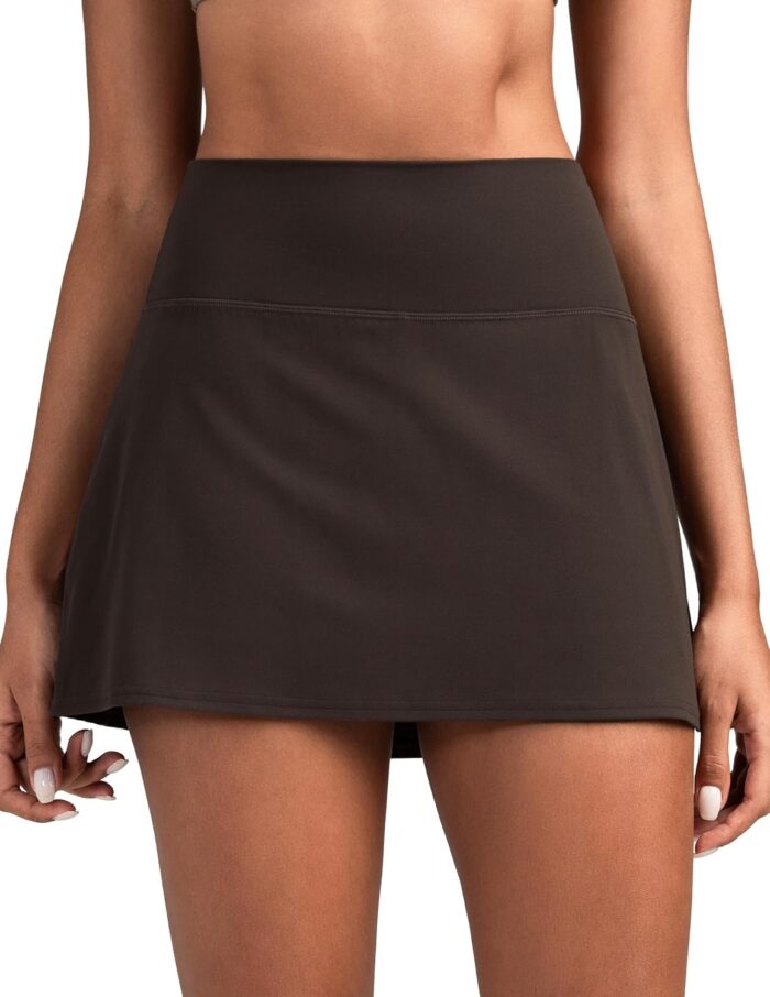 Colorfulkoala Dreamlux Skirts for Women High Rise Athletic Golf Tennis Skorts Built-in Shorts with Pockets - Image 1