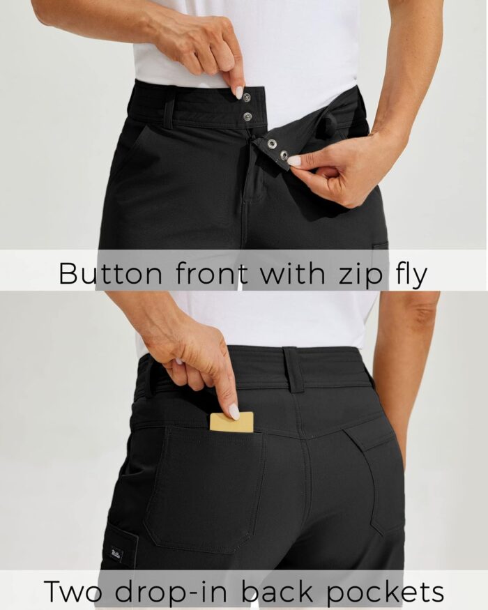 Willit Women's Golf Cargo Shorts Quick Dry Hiking Athletic Casual Summer Shorts with Pockets 5" - Image 5