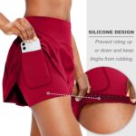 Soothfeel Pleated Tennis Skirt for Women with Pockets Women's High Waisted Athletic Golf Skorts Skirts for Workout Running - Image 3