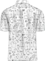 Golf Shirts for Men Funny: Hawaiian Golf Polo Shirt Dry Fit - Image 2