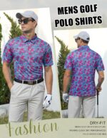 uideazone Golf Shirts for Men Dry Fit Polo Shirt Short Sleeve Moisture Wicking Golf Polos Performance Golf Tennis Shirt - Image 4