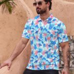 Men’s Golf Polo Shirts - Hawaiian Print Golf Shirt for Men Quick-Dry Moisture Wicking Casual Breathable Polo Shirt - Image 5