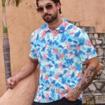 Men’s Golf Polo Shirts - Hawaiian Print Golf Shirt for Men Quick-Dry Moisture Wicking Casual Breathable Polo Shirt - Image 3