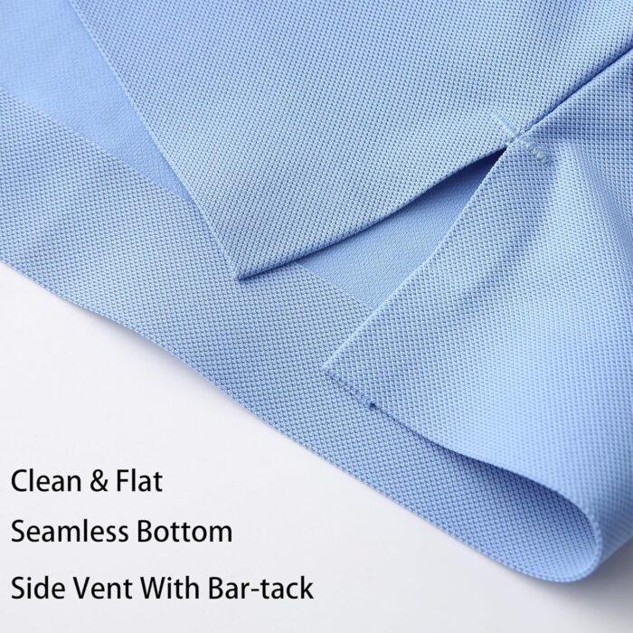 Alex Vando Mens Seamless Golf Shirt Moisture Wicking Quick-Dry Tailored Fit Polo Shirts - Image 6