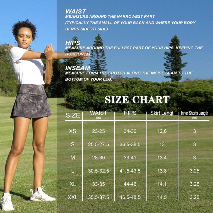 Soothfeel Pleated Tennis Skirt for Women with Pockets Women's High Waisted Athletic Golf Skorts Skirts for Workout Running - Image 6