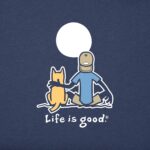 Life is Good Mens Jake and Rocket Moon Cotton Tee, Crewneck, Short Sleeve Graphic T-Shirt - Image 5