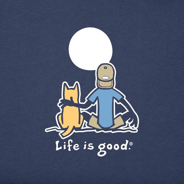 Life is Good Mens Jake and Rocket Moon Cotton Tee, Crewneck, Short Sleeve Graphic T-Shirt - Image 5
